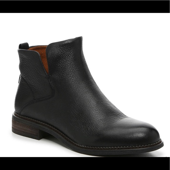 franco sarto booties black leather